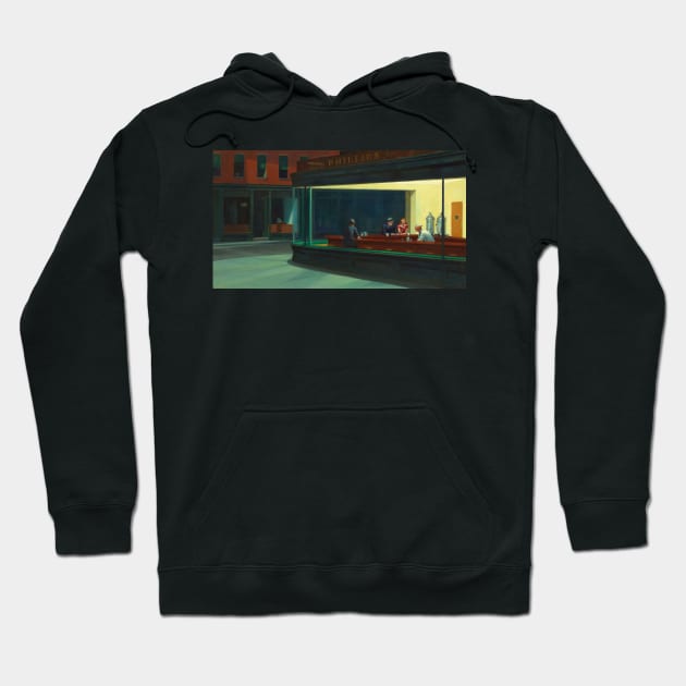 Hopper Nighthawks Hoodie by Scar